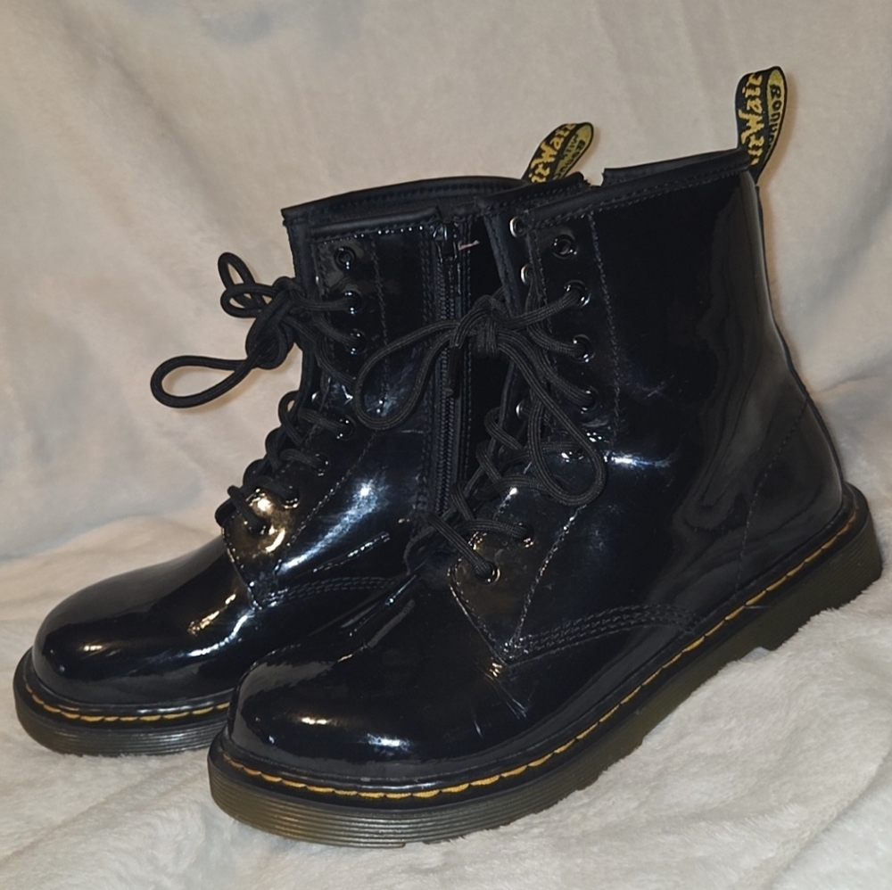 Dr Martens 1460 Y Patent Leather Boots US Mens Size 5 Womens Size 6